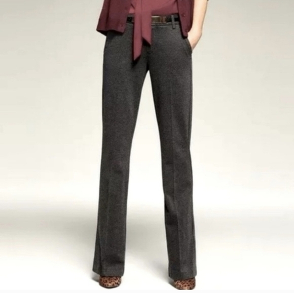 Cabi The Promotion Trouser Flare Leg Women's Grey Twill Pants Size 4 U - Picture 11 of 11